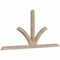 Ekena Millwork Richland Smooth Timber Gable Bracket, Douglas Fir, 96"W x 44"H x 3 1/2"D x 3 1/2"F, 11/12 Pitch GBW096X44X0404RIC00SDF - alternate 2